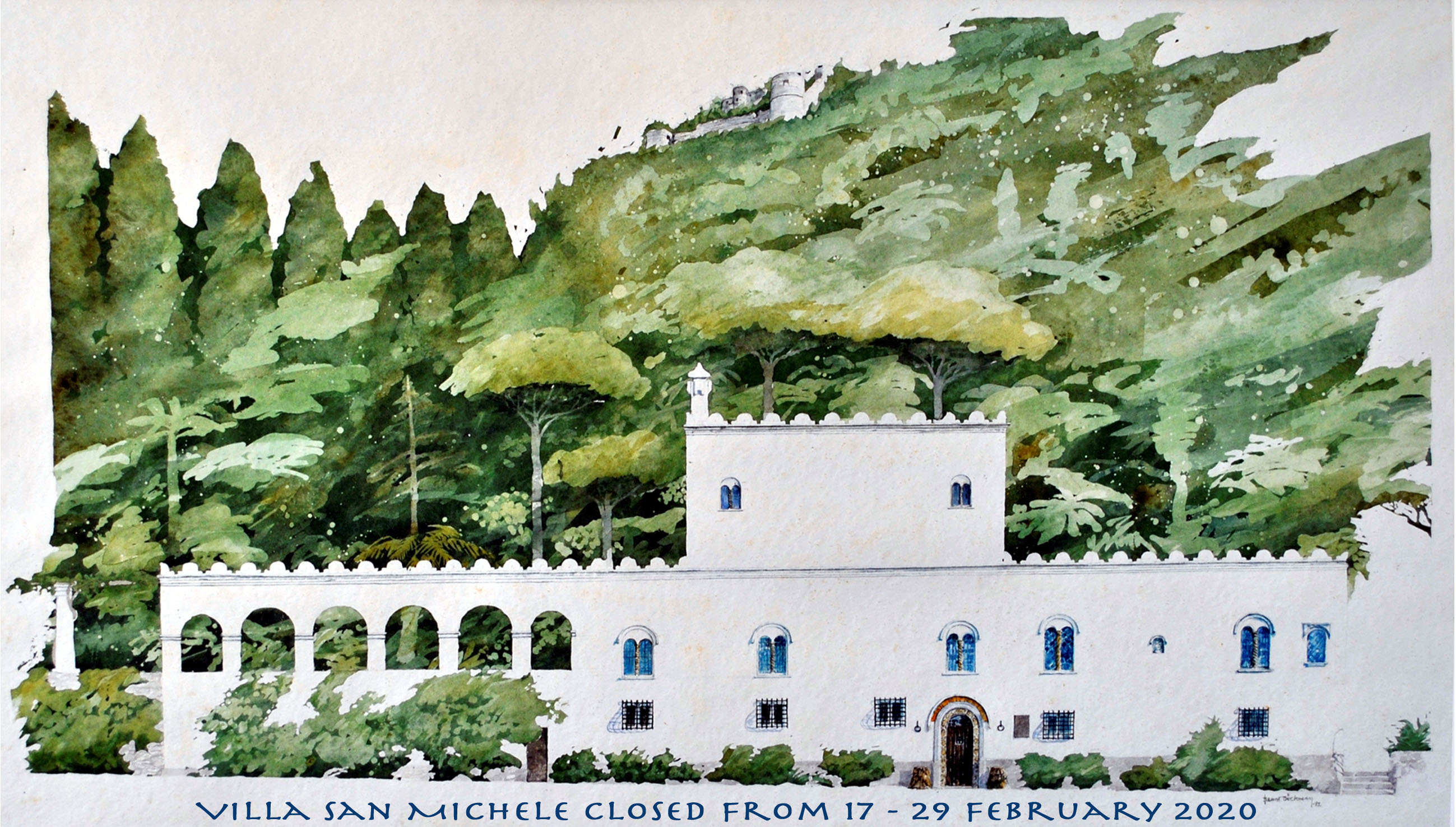 Villa San Michele will be closed February 17-29